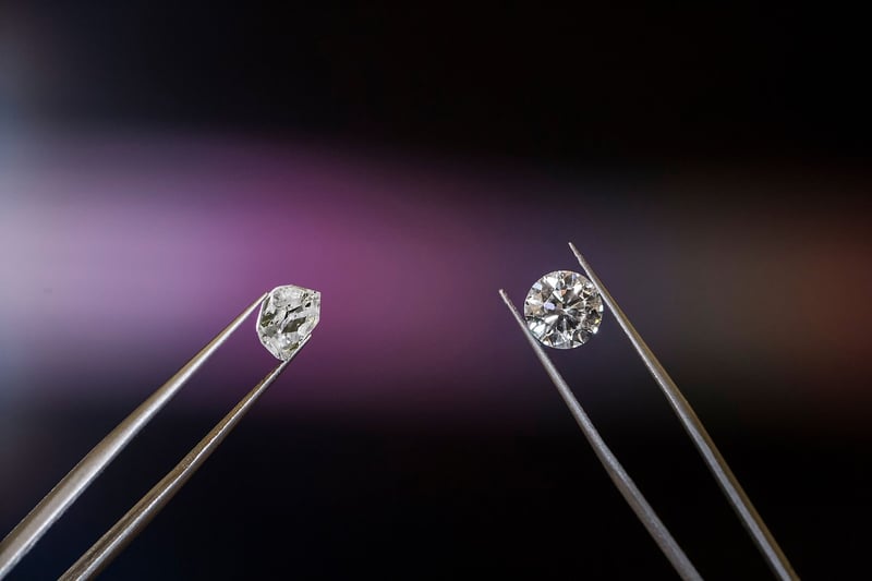 Recycled diamond jewelry